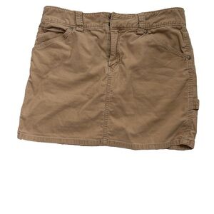 J. Crew Tan Corduroy Mini Skirt